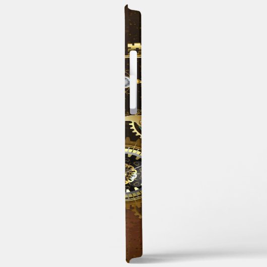 Coques Case-Mate iPhone Steampunk Rusty Background (Verso / Gauche)