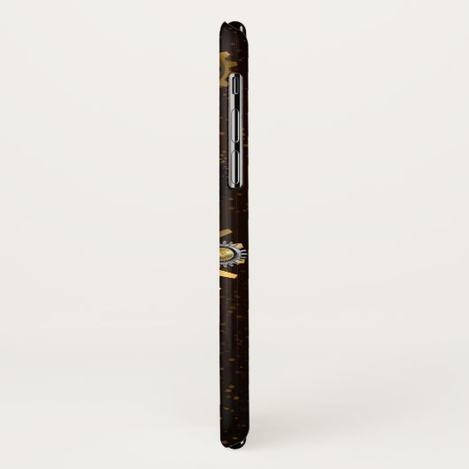 Coques Case-Mate iPhone Steampunk Rusty Background (Dos/Gauche)