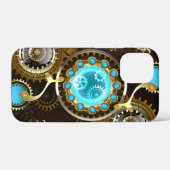 Coques Case-Mate iPhone Steampunk Rusty Background (Verso (horizontal))