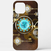 Coques Case-Mate iPhone Steampunk Rusty Background (Verso)