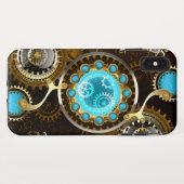Coques Case-Mate iPhone Steampunk Rusty Background (Dos (Horizontal))