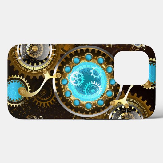 Coques Case-Mate iPhone Steampunk Rusty Background (Verso (horizontal))
