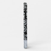 Coques Case-Mate iPhone Steampunk Silver Zinc Gears Nom personnalisé (Dos/Gauche)