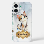 Coques Case-Mate iPhone Steampunk Tech Cat Music Lover Custom Name Case-Ma (Verso)