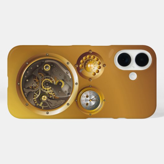 Coques Case-Mate iPhone Steampunk Uhr (Verso (horizontal))