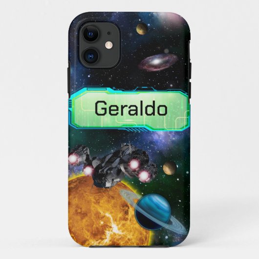 Coques Case-Mate iPhone Stellar Technological Sci-Fi Aventure (Dos)