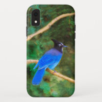 Steller's Jay Painting - Art original pour oiseaux