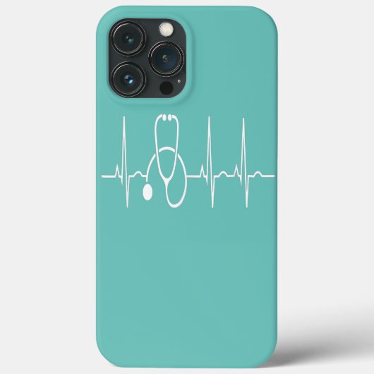 Coques Case-Mate iPhone Stethoscope Heartbeat EKG Nurse Docteur Médicale (Verso)