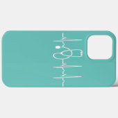 Coques Case-Mate iPhone Stethoscope Heartbeat EKG Nurse Docteur Médicale (Verso (horizontal))