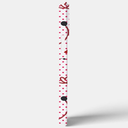 Coques Case-Mate iPhone Stéthoscopes et monogramme des coeurs (Verso / Droite)