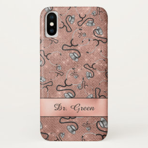 Case-Mate iPhone Case Stéthoscopes Médicales, Infirmière, Médecin, Nom