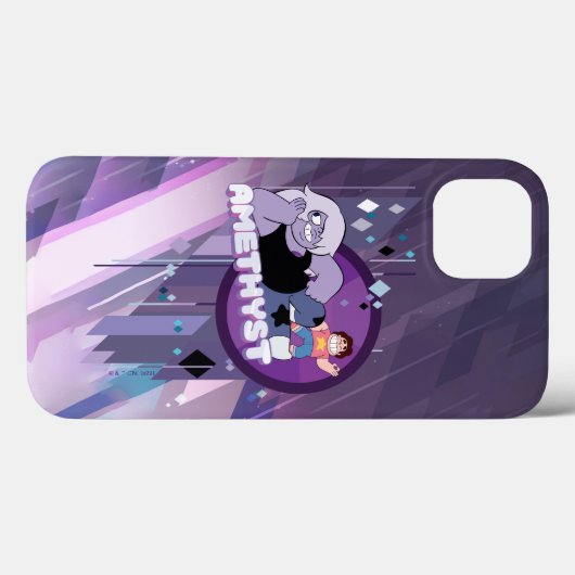 Coques Case-Mate iPhone Steven Universe | Graphique de caractères d'améthy (Verso (horizontal))