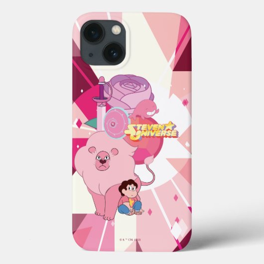 Coques Case-Mate iPhone Steven Universe | Héritage du quartz Rose (Verso)