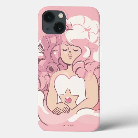 Coques Case-Mate iPhone Steven Universe | Illustration de quartz Rose (Verso)