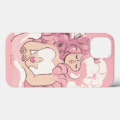 Coques Case-Mate iPhone Steven Universe | Illustration de quartz Rose (Verso (horizontal))