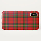 Coques Case-Mate iPhone Stewart / Stuart tartan rouge vert plaid (Dos (Horizontal))