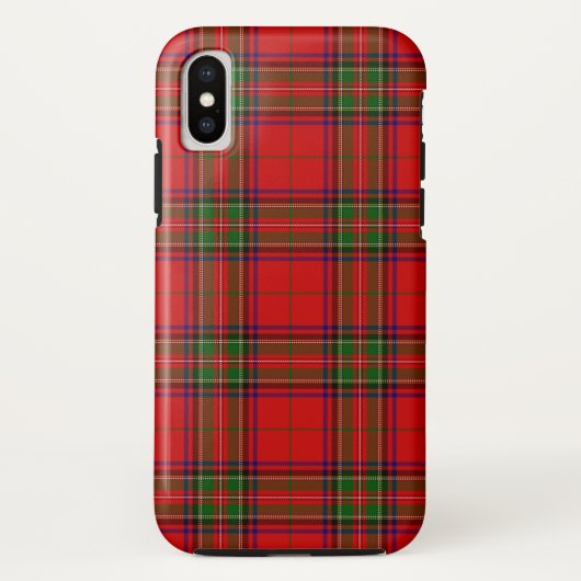 Coques Case-Mate iPhone Stewart / Stuart tartan rouge vert plaid (Dos)