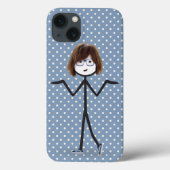 Coques Case-Mate iPhone Stick Girl avec Baskets à points (Verso)