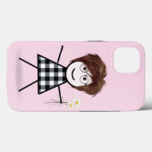 Coques Case-Mate iPhone Stick Girl avec Daisy Bouquet (Verso (horizontal))