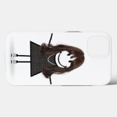 Coques Case-Mate iPhone Stick Girl en Basket avec cheveux (Verso (horizontal))