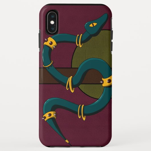 Coques Case-Mate iPhone Sticker Carré Snake (Dos)