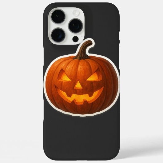 Coques Case-Mate iPhone Sticker Citrouille Halloween éffrayant (Verso)