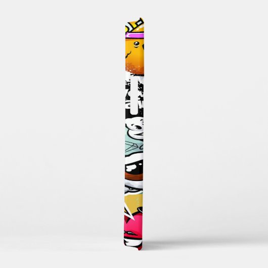 Coques Case-Mate iPhone Sticker Crazy Lèvres crâne spray Graffiti (Verso / Droite)