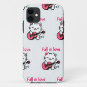 Coques Case-Mate iPhone Sticker "Fall in Love Kitty" (Dos)