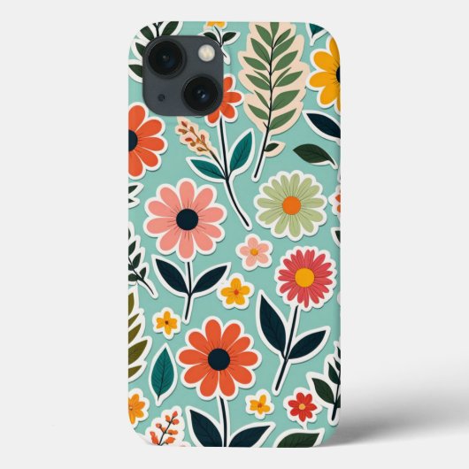 Coques Case-Mate iPhone Sticker Motif Ressort Fleur sauvage (Verso)