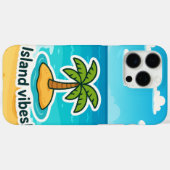 Coques Case-Mate iPhone Sticker pour palmier à vibes de l'île tropicale (Verso (horizontal))