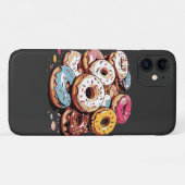 Coques Case-Mate iPhone Sticker transparent pour les donuts (Dos (Horizontal))