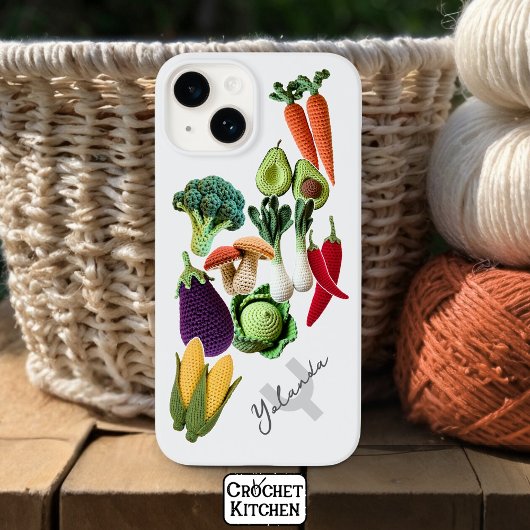 Coques Case-Mate iPhone Stickerbomb Y2K Crochet Vegetable Nom du collage