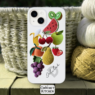 Coques iPhone 16 Stickerbombe arc-en-ciel Crochet Collage de fruits