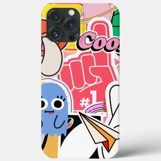 Coques Case-Mate iPhone Stickers Cool esthétiques Y2K (Verso)