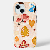 Coques Case-Mate iPhone Stickers esthétiques Boho Collage Téléphone Case (Verso)