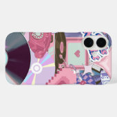 Coques Case-Mate iPhone Stickers Y2K/90 esthétiques cool (Verso (horizontal))