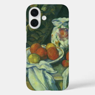 Coques iPhone 16 Still Life, Curtain and Pitcher par Paul Cezanne