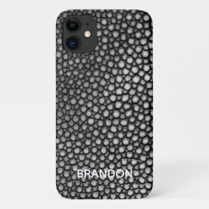Case-Mate iPhone Case Stingray Skin Black Nom d'impression personnalisé
