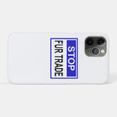 Coques Case-Mate iPhone Stop Fur Trade Panneau bleu (Dos (Horizontal))