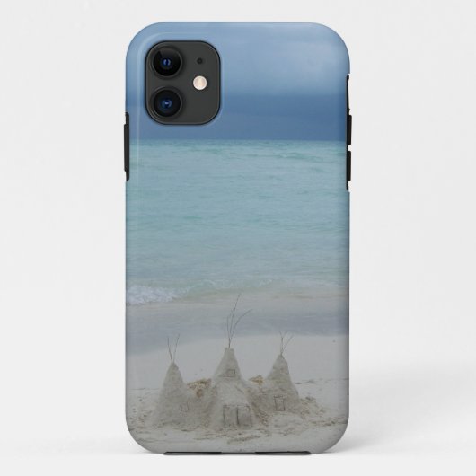 Coques Case-Mate iPhone Stormy Sandcastle Beach Landscape (Dos)