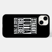 Coques Case-Mate iPhone Straight Outta College Class of 2026 (Verso (horizontal))