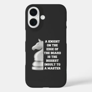 Coques iPhone 16 Stratégie d'échecs Chevalier blanc Puissance Puiss