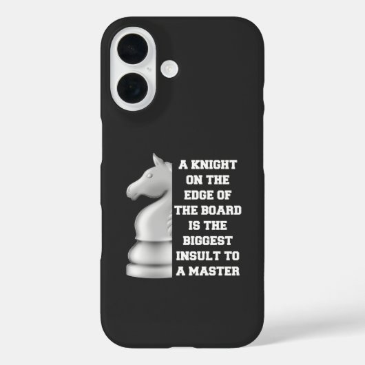 Coques Case-Mate iPhone Stratégie d'échecs Chevalier blanc Puissance Puiss (Verso)