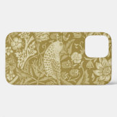 Coques Case-Mate iPhone Strawberry Thief Gold, William Morris (Verso (horizontal))