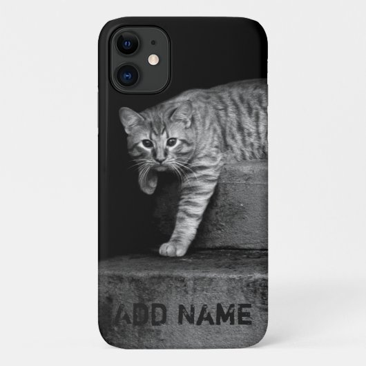 Coques Case-Mate iPhone Stray Cat on Stairs - Personnalisable (Dos)