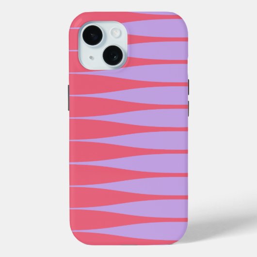 Coques Case-Mate iPhone Striation Rose Chaud et Lilas (Verso)