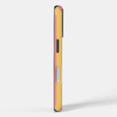 Coques Case-Mate iPhone Striped Orange Yellow Personalized  (Verso / Droite)