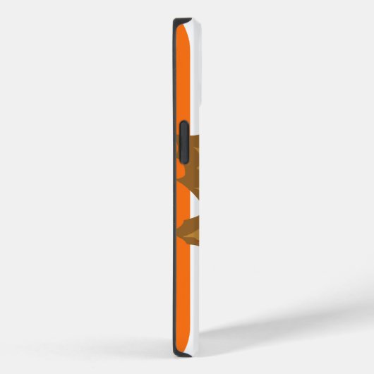 Coques Case-Mate iPhone Stripes automnales citrouilles avec Feuilles (Verso / Droite)