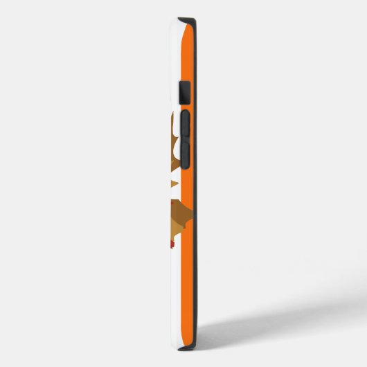 Coques Case-Mate iPhone Stripes automnales citrouilles avec Feuilles (Verso / Gauche)