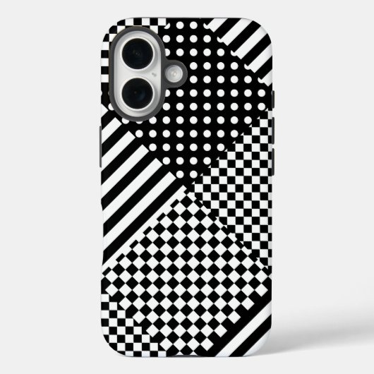 Coques Case-Mate iPhone Stripes Check Harlequin Pois Conception mixte (Verso)